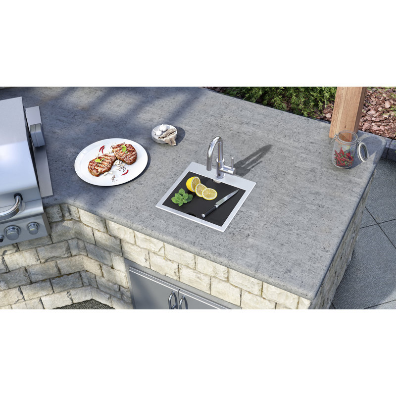 Ruvati Merino 15" Stainless Steel DropIn Outdoor Sink & Reviews Wayfair